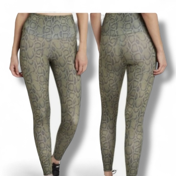 Onzie Pants - ONZIE Leopard High-rise leggings - Green/Black Large